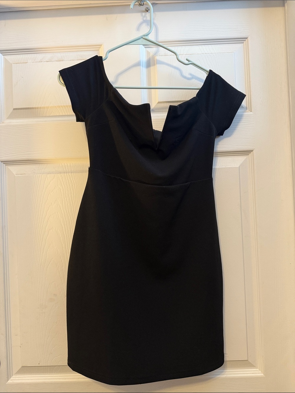 Lulu's Black Off-Shoulder Mini Dress